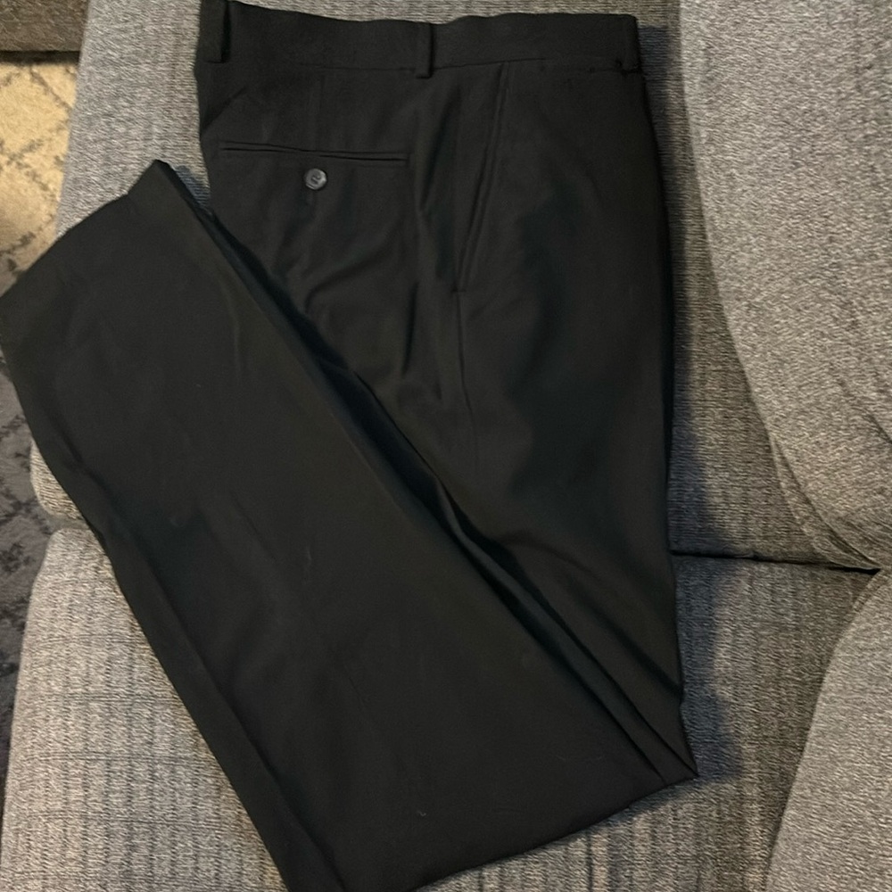 J Ferrar slim black dress pants 34x34